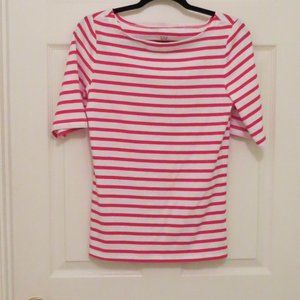 Gap Red & White Stripped Women's Top Size Large